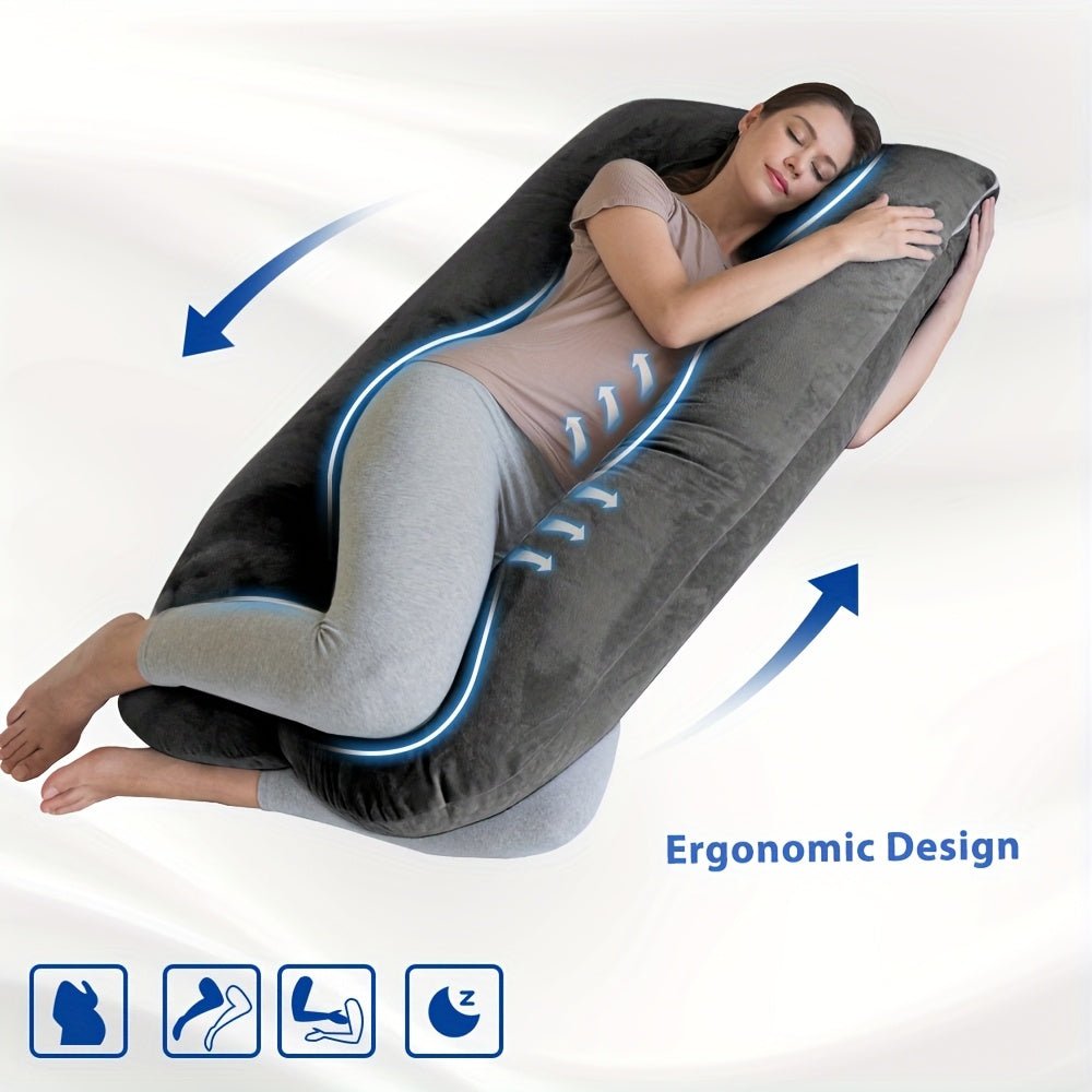 U - Shaped Maternity Pillow – Full Body Support - PhishStones Products