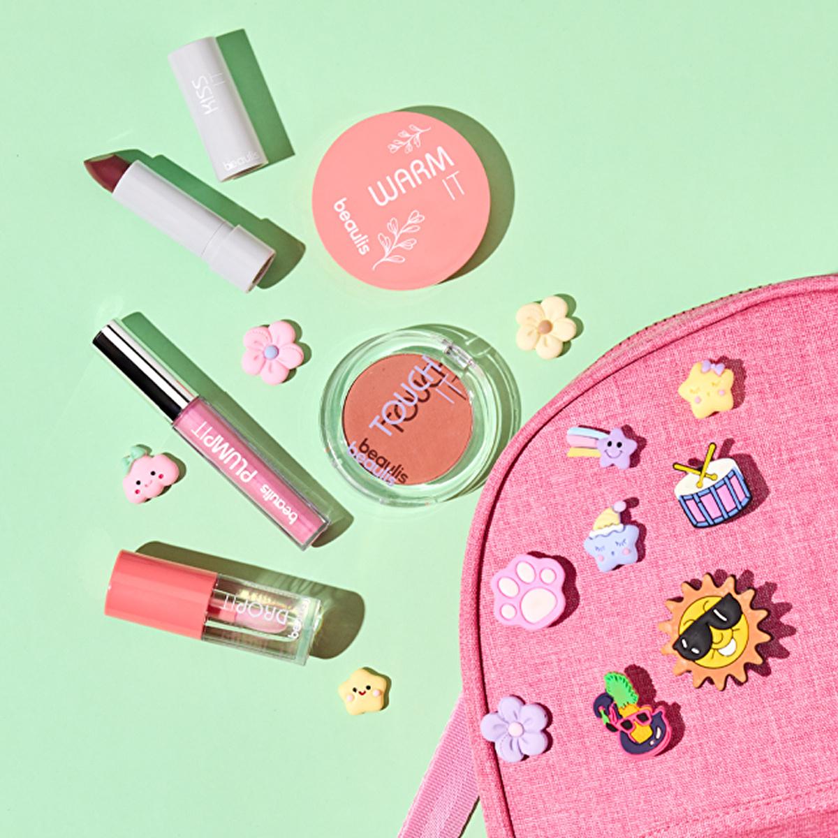 Beaulis Powder Blush 528 Playful - Natural-Looking, Silky Texture, Non-Comedogenic Makeup