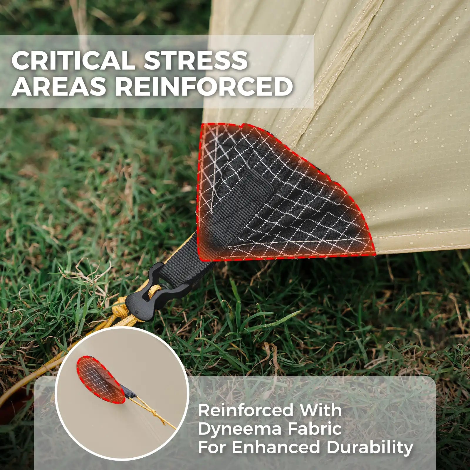Ultralight Tent Rodless Rainproof Easy Setup for Outdoor Camping - PhishStones Products