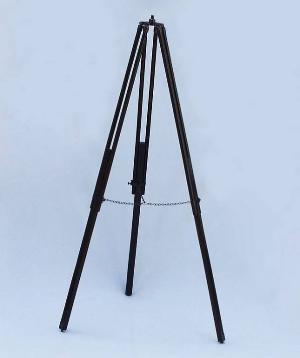 Floor Standing Oil-Rubbed Bronzed-White Leather with Black Stand Anchormaster Telescope 65""