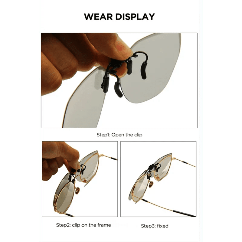 Unisex Clip - On Polarized Sunglasses – UV Protection - PhishStones Products