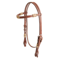 Rawhide Browband Headstall Triple Trim