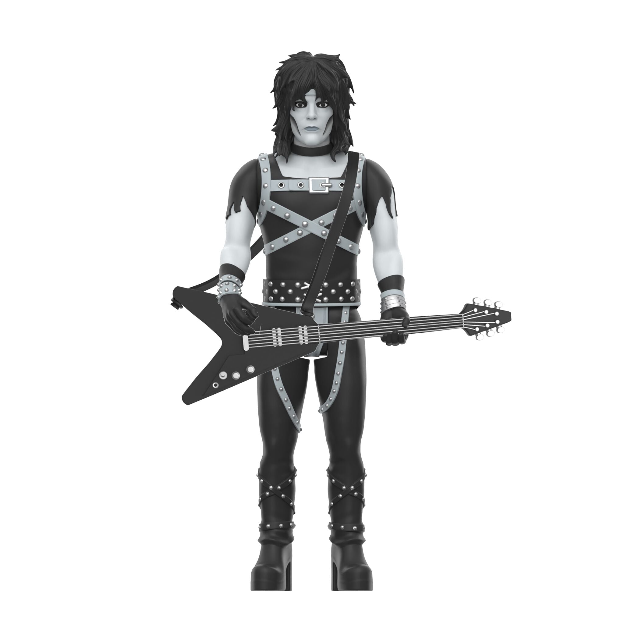 Super7 x Mötley Crüe - Mick Mars (Shout At The Devil B&W) ReAction Figure