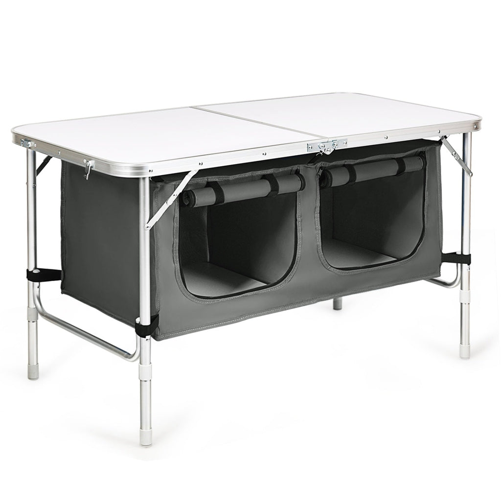 4-in-1 Family Camping Gear Set: Wagon Camping Table Cooler and Camping Tent