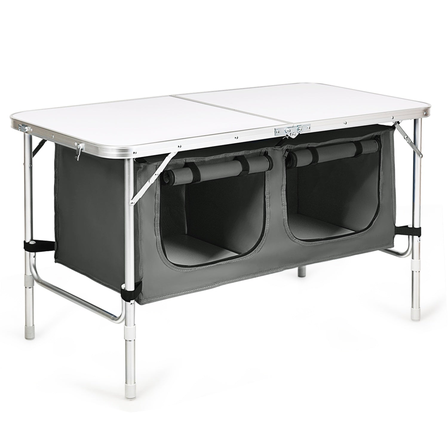 4-in-1 Family Camping Gear Set: Wagon Camping Table Cooler and Camping Tent