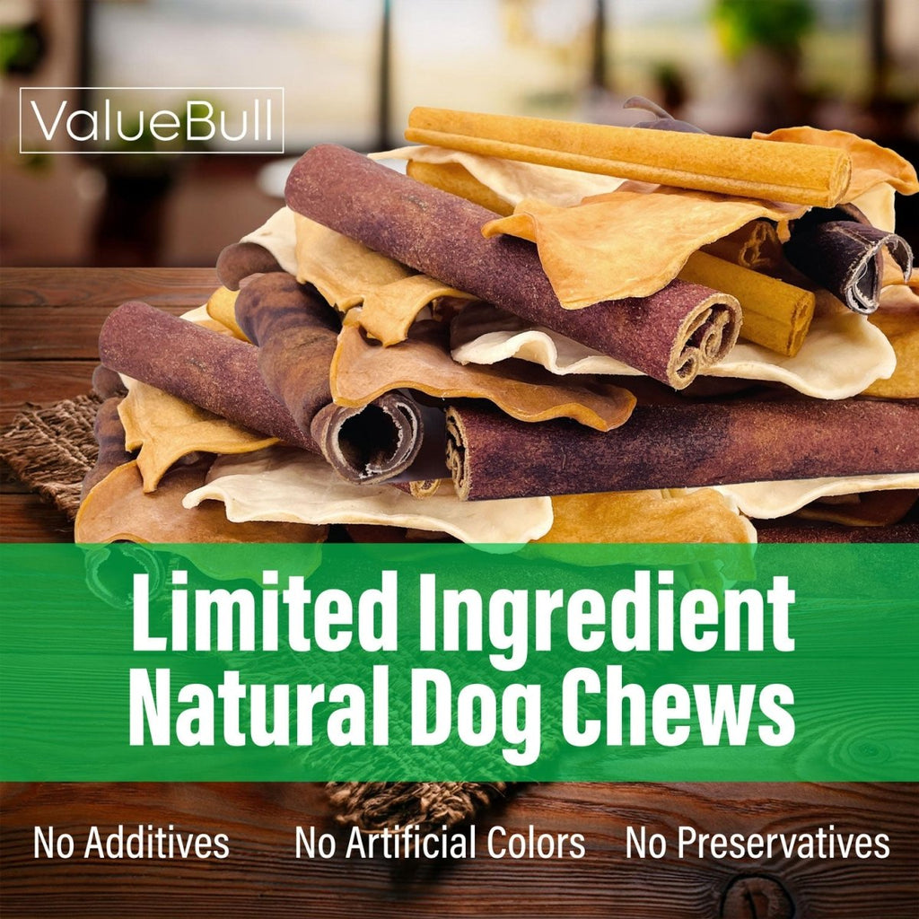 ValueBull USA Beef Collagen Dog Chews, Fun Shapes Variety Mix, 2 Pound