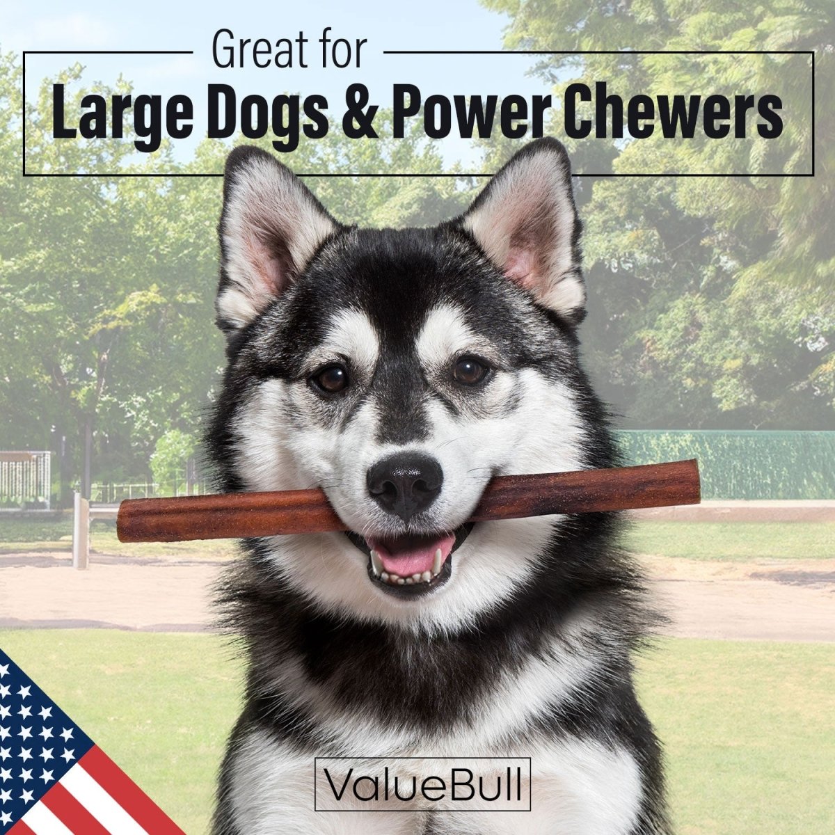 ValueBull USA Beef Collagen Sticks for Dogs, 12 Inch Jumbo Chews, 10 Count
