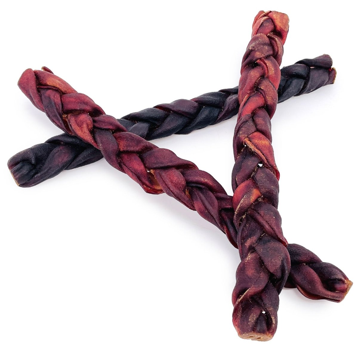 ValueBull USA Beef Collagen Braid Large Dog Chews, Thick 12 Inch 10 Count