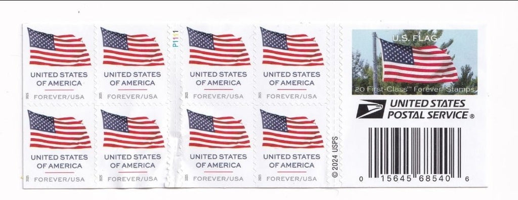 USPS Flag Forever First Class Booklet. (20ct) - PhishStones Products