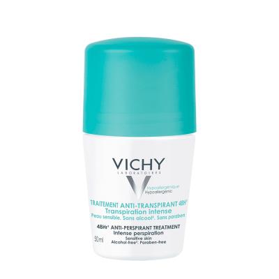 Vichy Intense Anti-Perspirant Deodorant for Excessive Sweating - Long Lasting Sweat & Odor Protection, Alcohol & Paraben-Free, Hypoallergenic