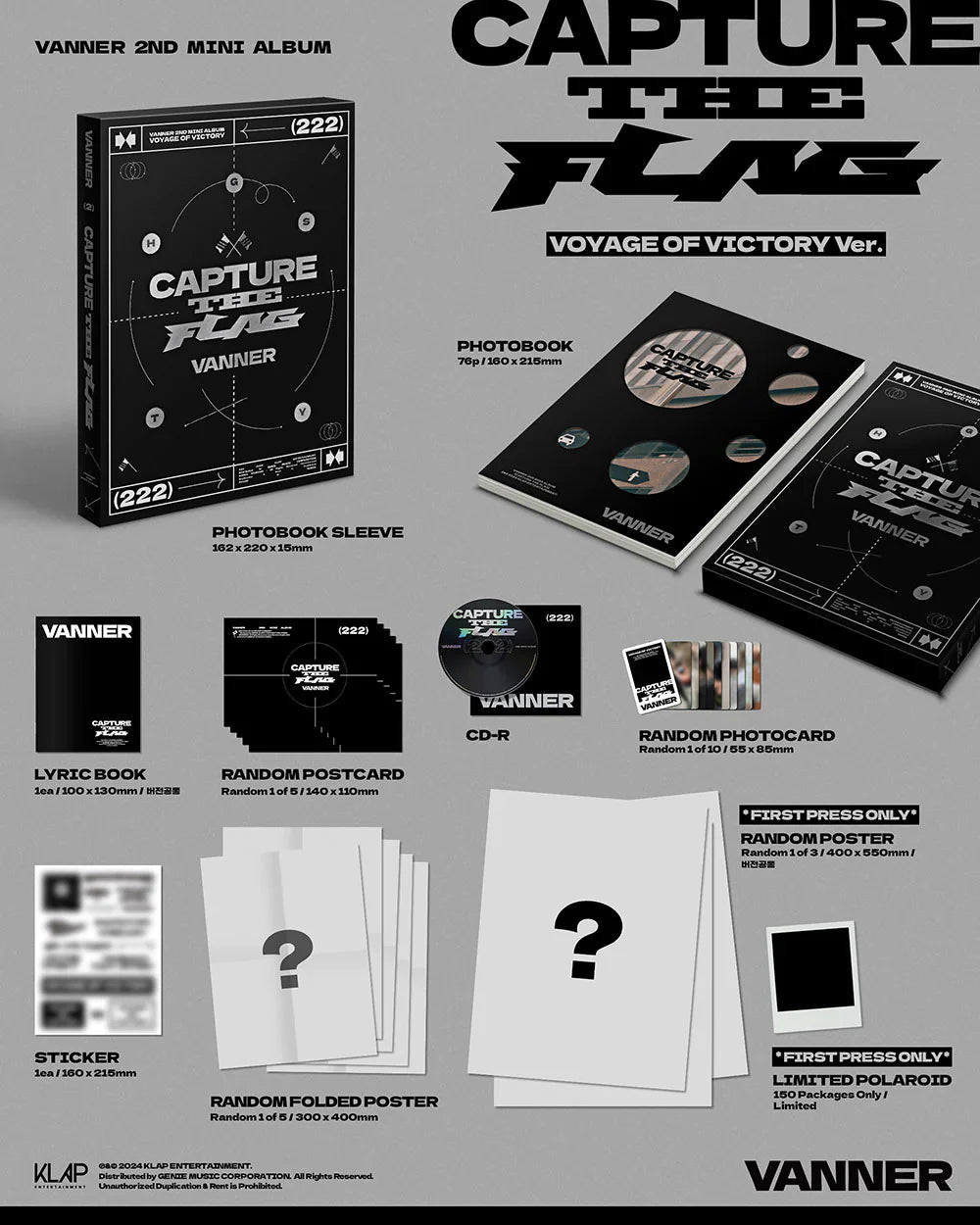 Vanner 2nd Mini Album - Capture The Flag