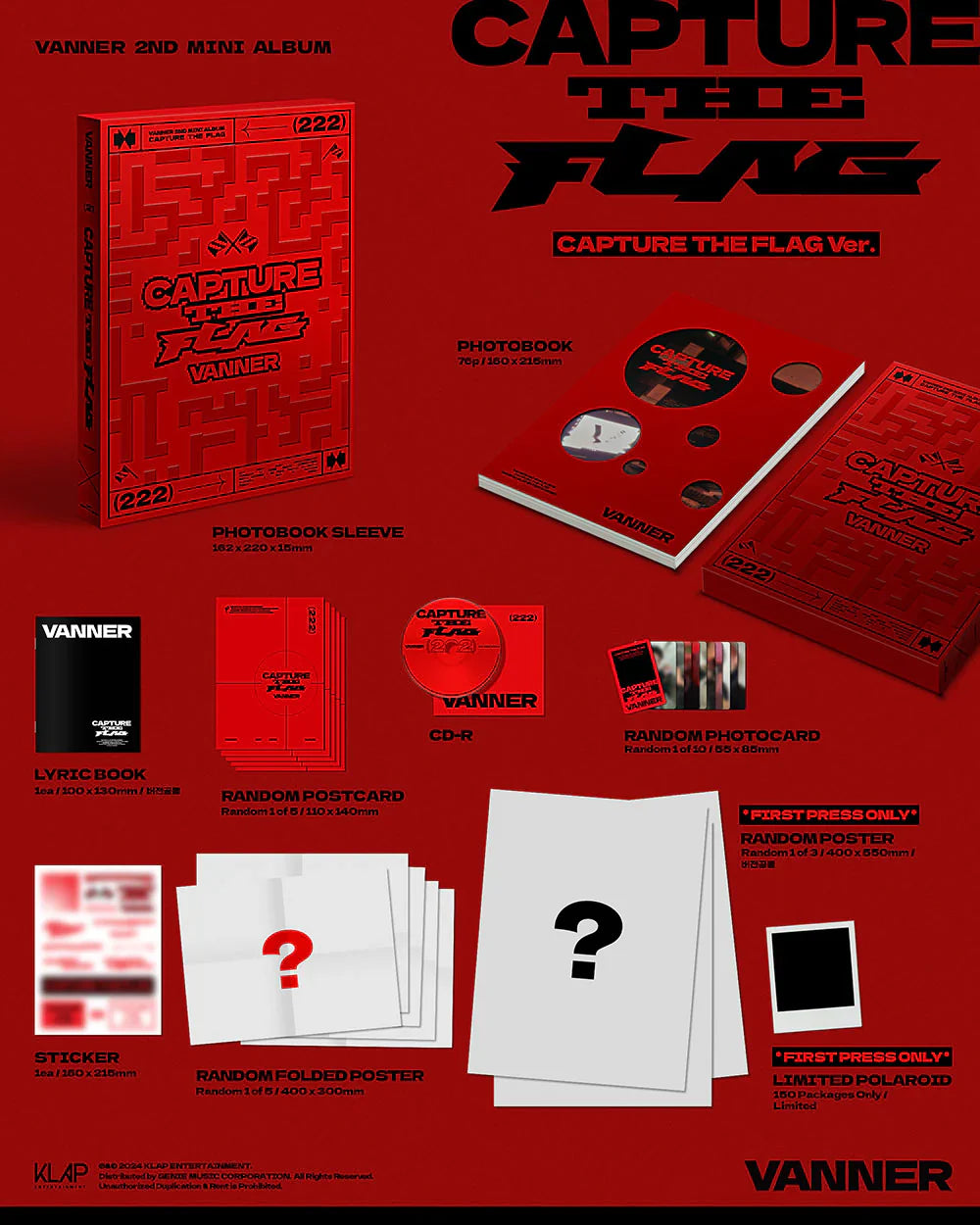 Vanner 2nd Mini Album - Capture The Flag