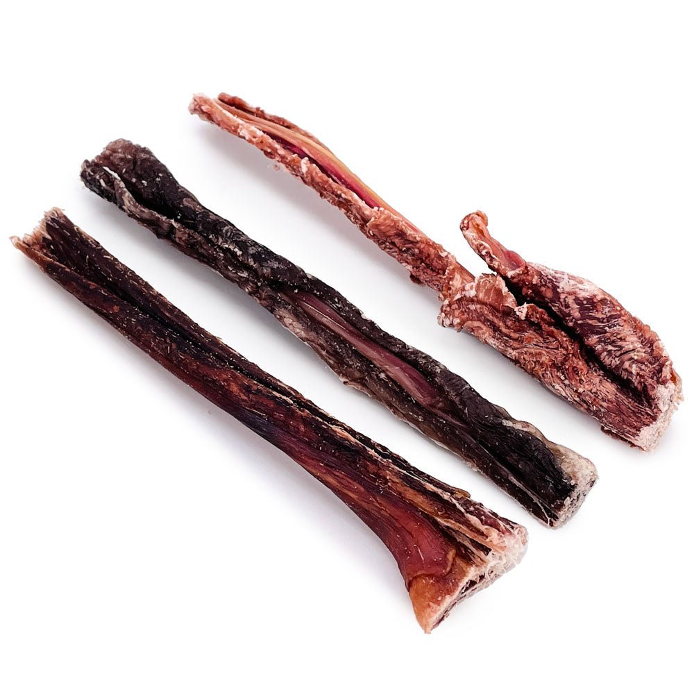 ValueBull Beef Jerky Gullet Sticks, Premium Dog Chews, 5-6 Inch, 25 Count