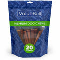 ValueBull Buffalo Collagen Sticks for Dogs, 6 Inch Medium Chews, Natural Long-Lasting Dog Treats, 25 Count