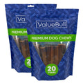 ValueBull Buffalo Collagen Sticks for Dogs, 6 Inch Thick Chews, Natural Long-Lasting Dog Treats, 50 Count