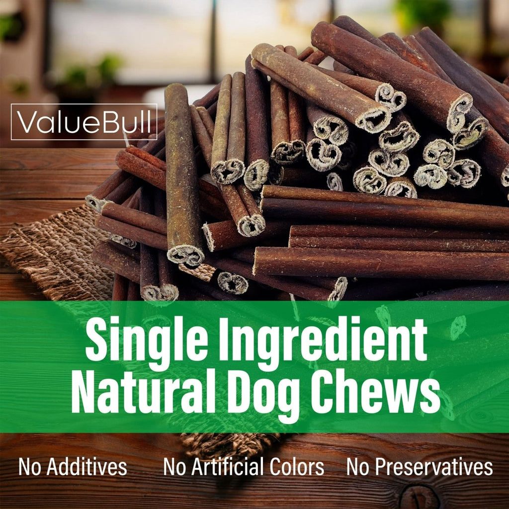 ValueBull Collagen Sticks for Dogs, 6 Inch Thick Chews, Natural Long-Lasting Dog Treats, 25 Count