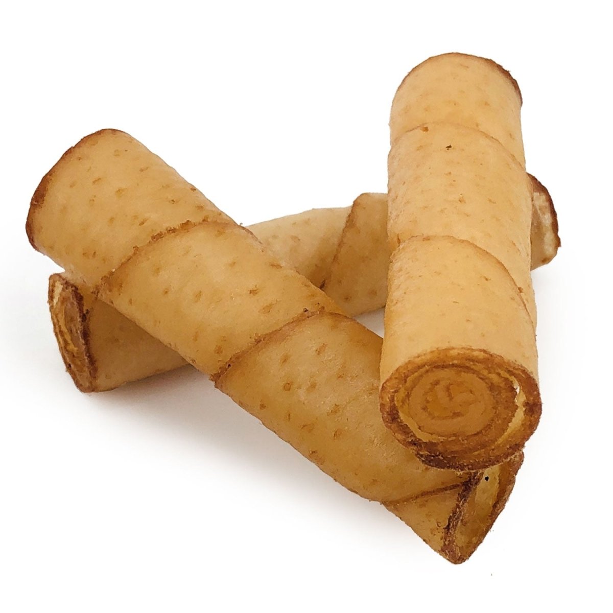 ValueBull USA Pig Skin Twist Rolls for Dogs, 4-5 Inch, Smoked, 25 Count