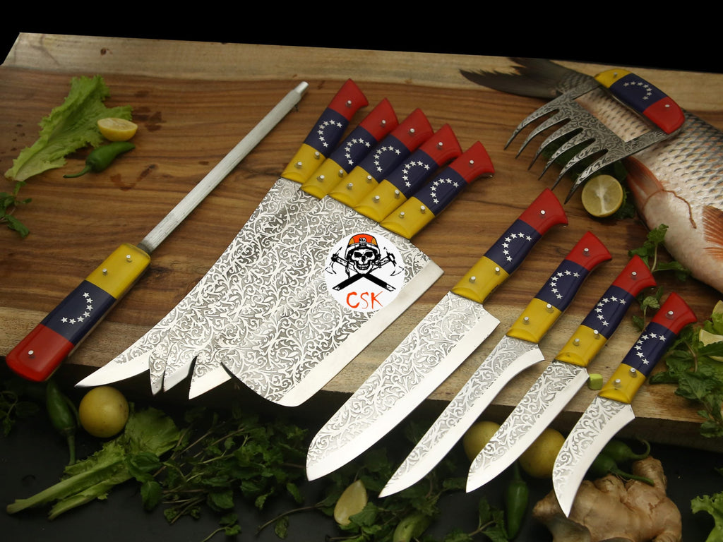 Venezuela Chef Knives with Etching - PhishStones Products