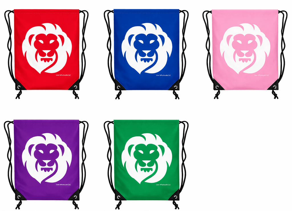 Versatile Drawstring Backpack - Durable 13.39" x 16.54" Polyester Gym Bag(sold individually)