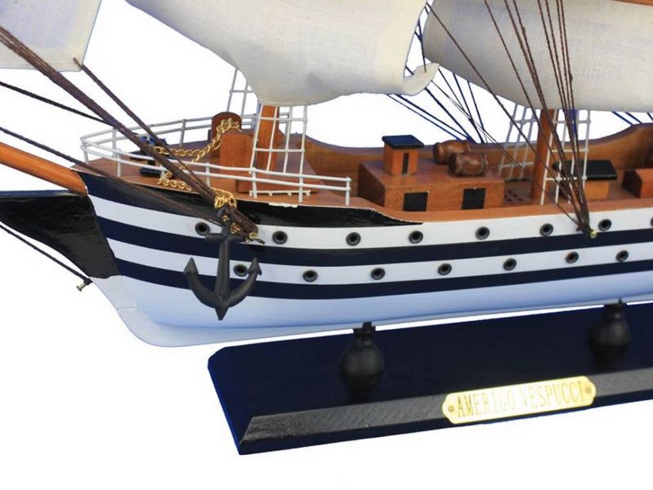 Wooden Amerigo Vespucci 24"" Tall Model Ship