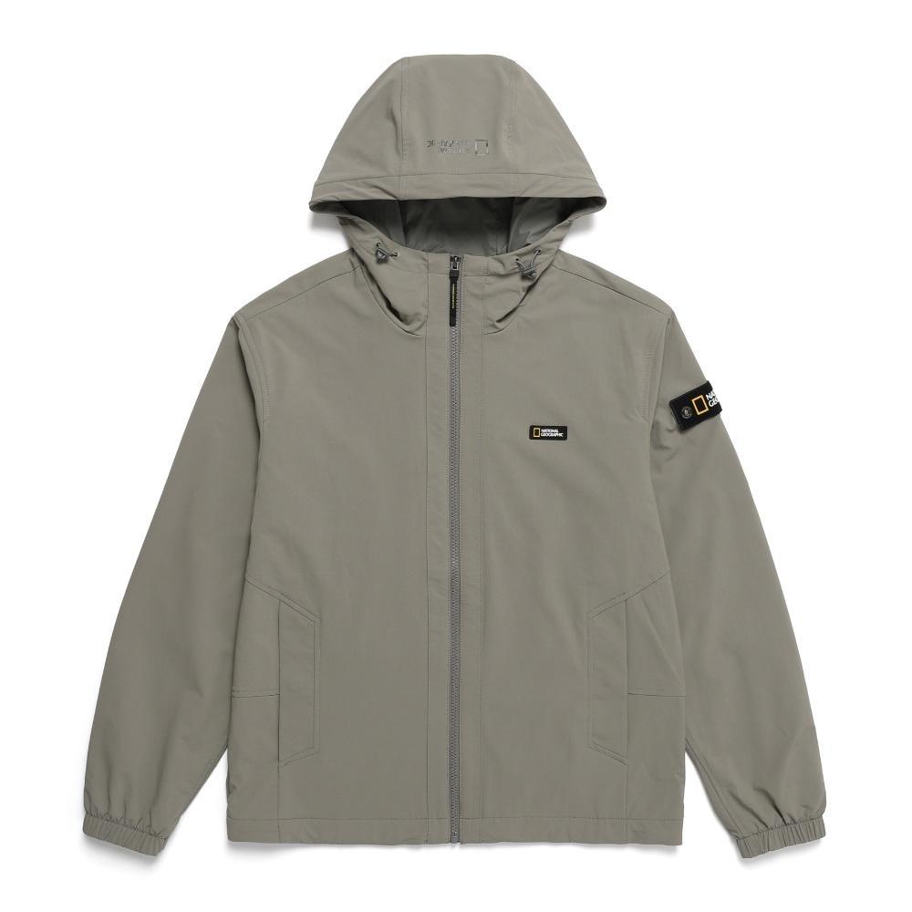 Riize 24Fw Heron Collection - Archelon Woven Stretch Hooded Zip-Up Lichen Khaki