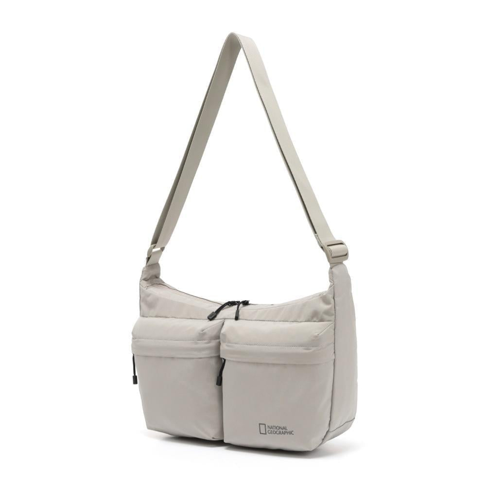 Riize 24Fw Heron Collection - Double Pocket Crossbody Bag Beige