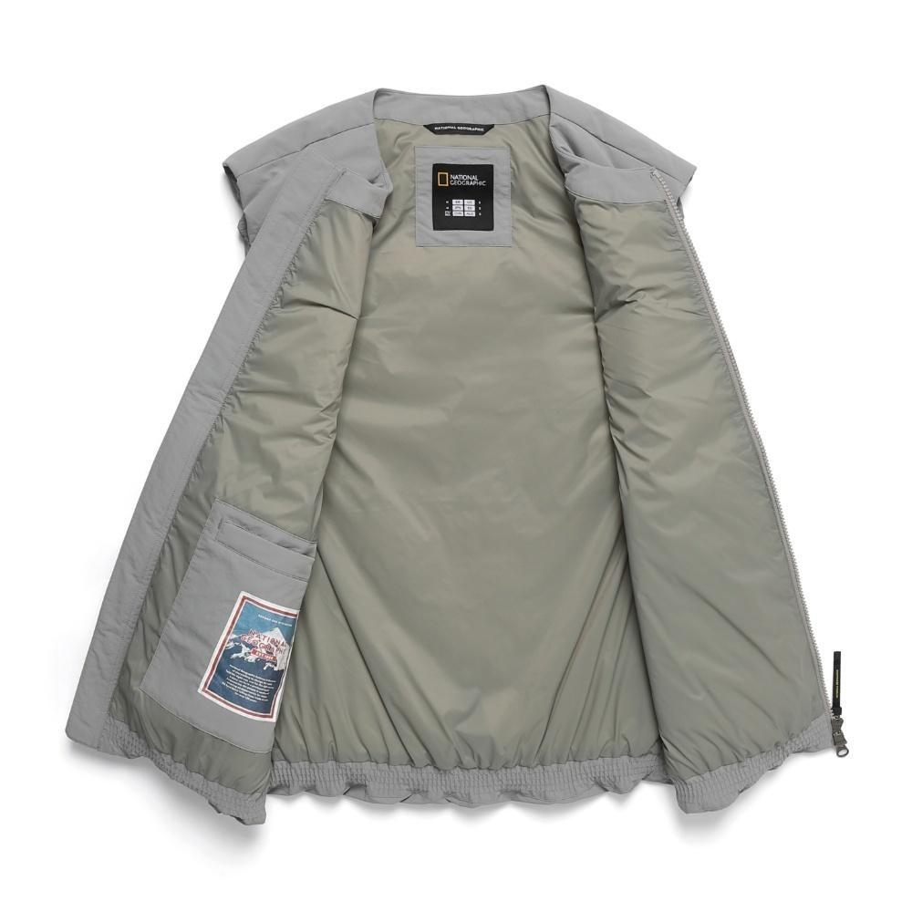 Riize 24Fw Heron Collection - U-Neck Lightweight Goose Down Vest Lichen Khaki
