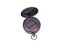 Antique Copper Scout's Push Button Compass 2""