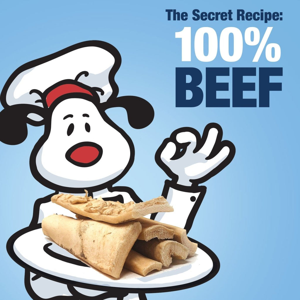 ValueBull Beef Cheek Slices, Long Lasting Dog Chews, Thick 9-10 Inch, 20 Count