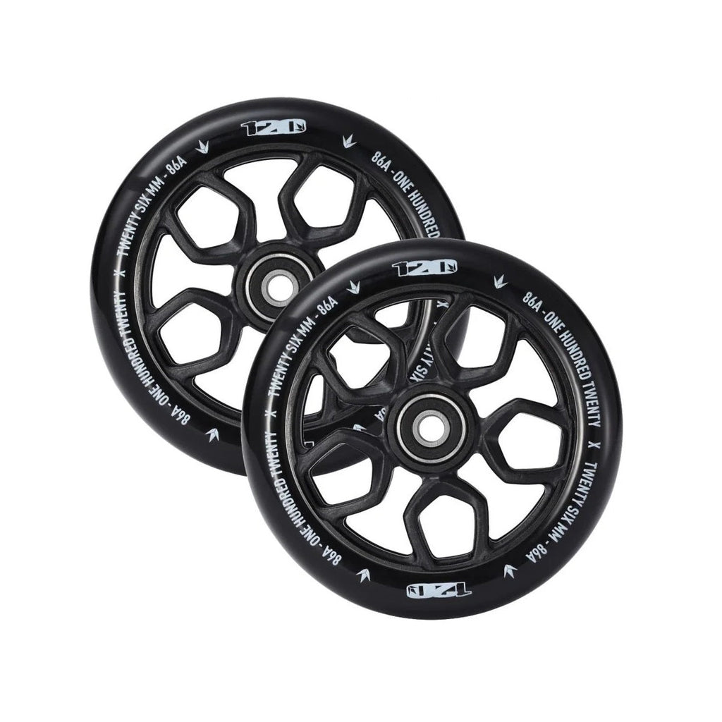 Envy Scooter Wheel Lambo 120mm -  Black/Black (Pair)