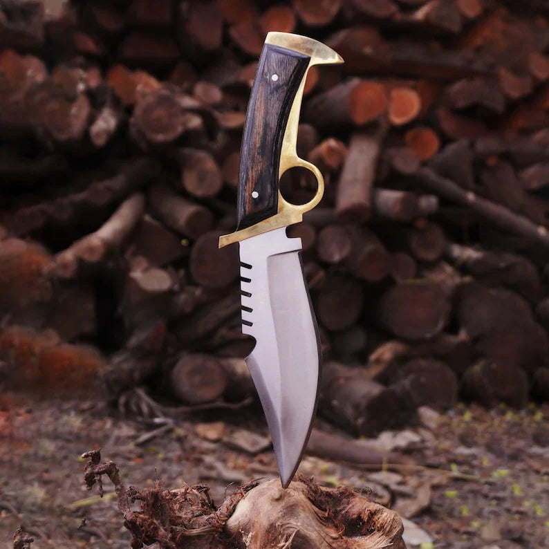 Walking Dead Knife Daryl Finger Guard Knife With Brass - PhishStones Products