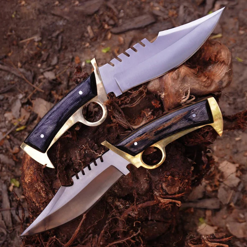 Walking Dead Knife Daryl Finger Guard Knife With Brass - PhishStones Products