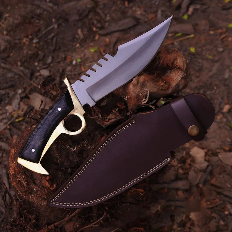 Walking Dead Knife Daryl Finger Guard Knife With Brass - PhishStones Products