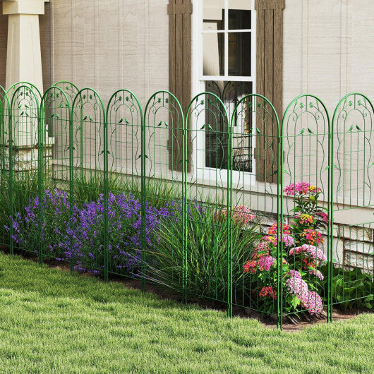 2 Pack Rustproof Metal Garden Trellis 71" x 20" Wire Lattice Panel for Patio Green