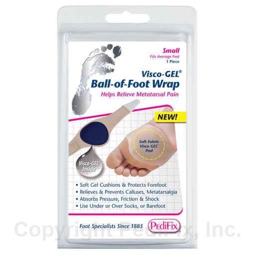 PediFix Visco-GEL Ball-of-Foot Cushion Wrap Large Metatarsal Pain Relief
