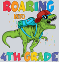 Roaring Into 4th Grade - STK05255 (DTF Transfers)