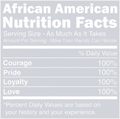 African American Nutrition Facts - STK00070 (DTF Transfers)