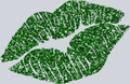 Lucky Green Glittler Lips - STK03843 (DTF Transfers)
