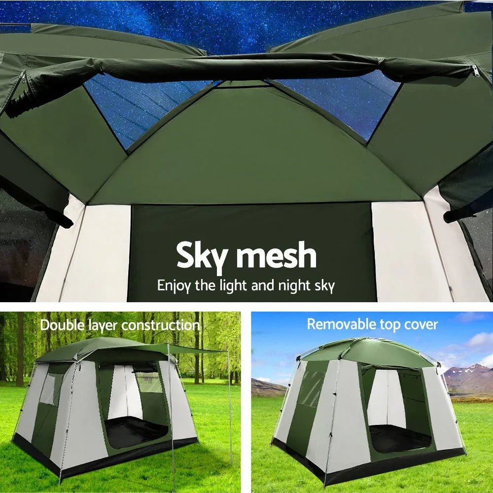 Weisshorn Instant Up Camping Tent 6 Person Pop up Tents Family Hiking - PhishStones Products