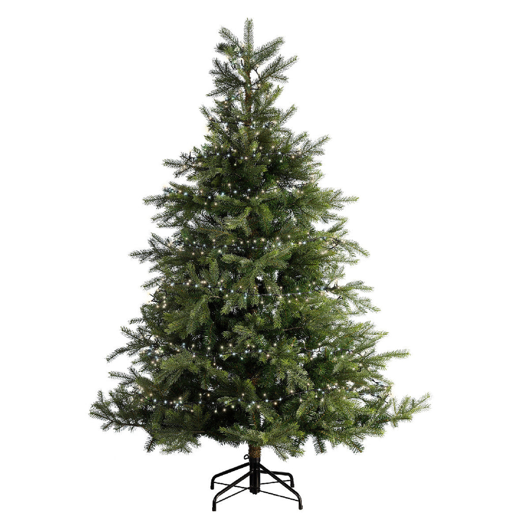 Compact Micro Garland String Lights - 808 LED - Warm/Cool White - Black Wire