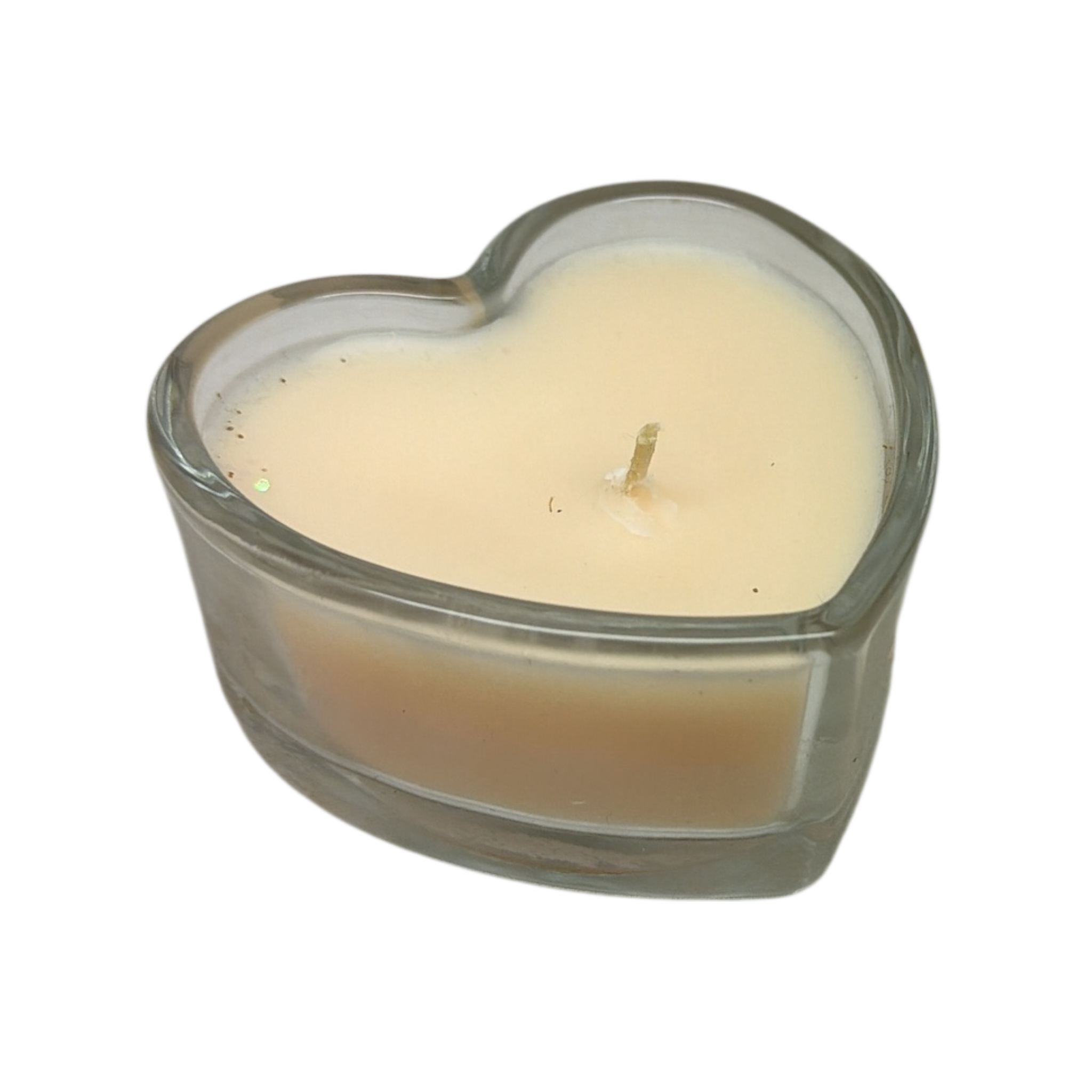 Heart Shaped Fresh Linen Scented Jar Candle  - Clear