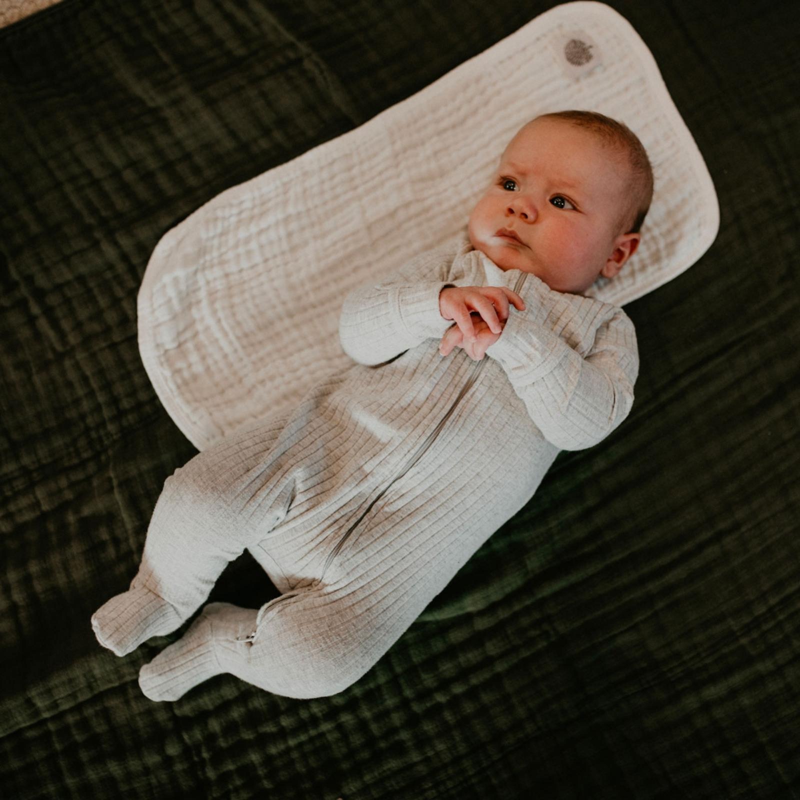 White Set - Muslin Burp Cloths (4 Pack) - PhishStones Products