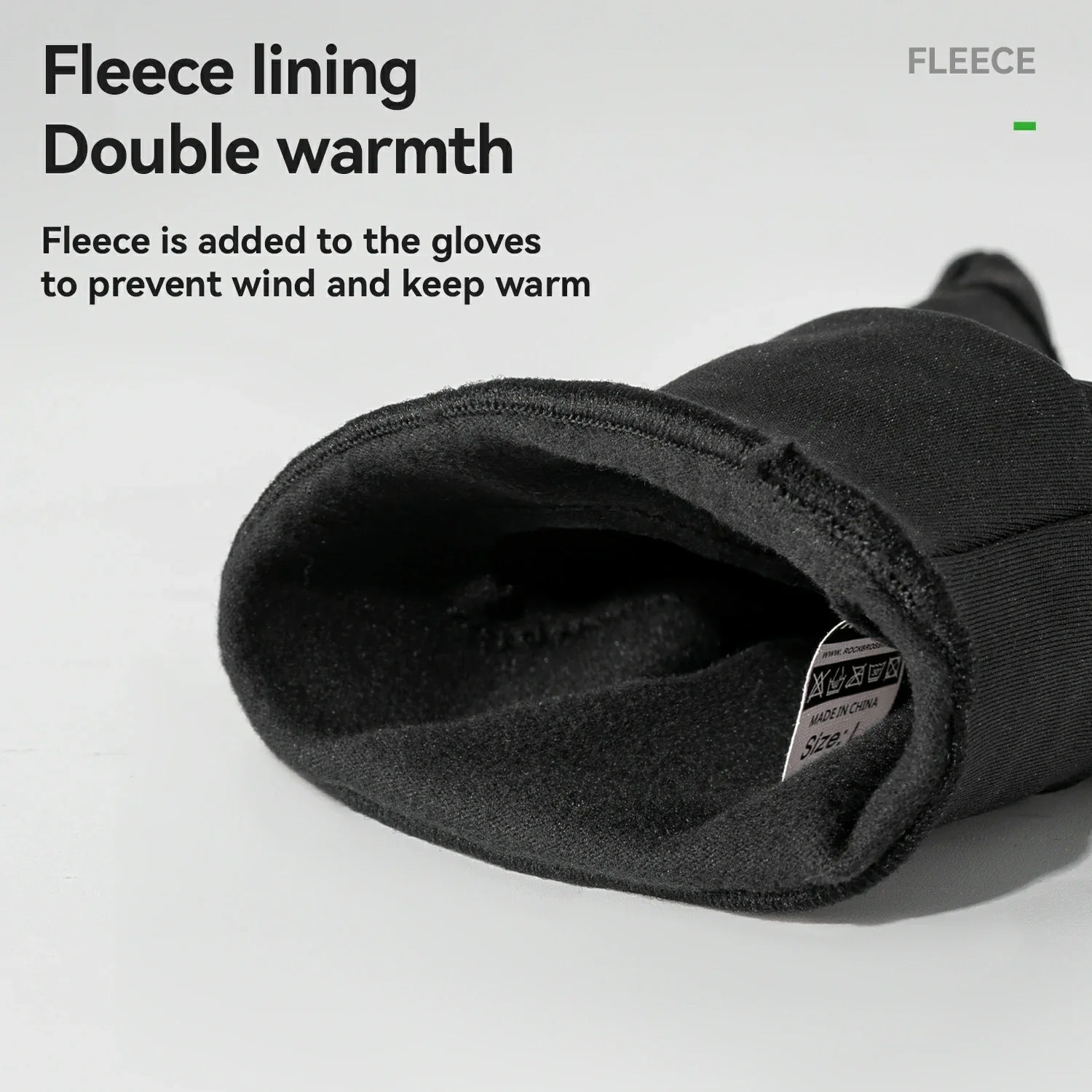 Winter Cycling Gloves Windproof Touch Screen Non-Slip Fleece Lined
