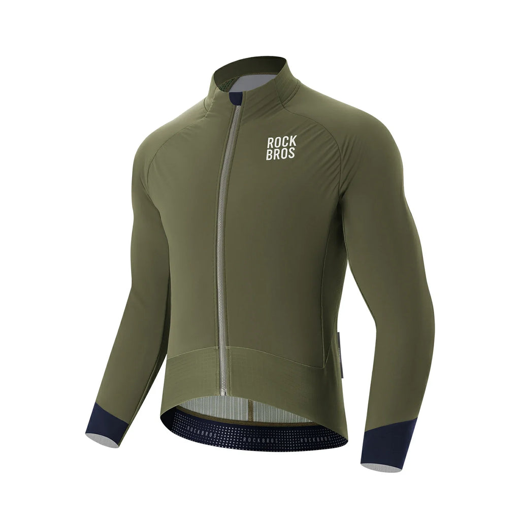 Winter Cycling Jacket Double-Layer Thermal Fleece