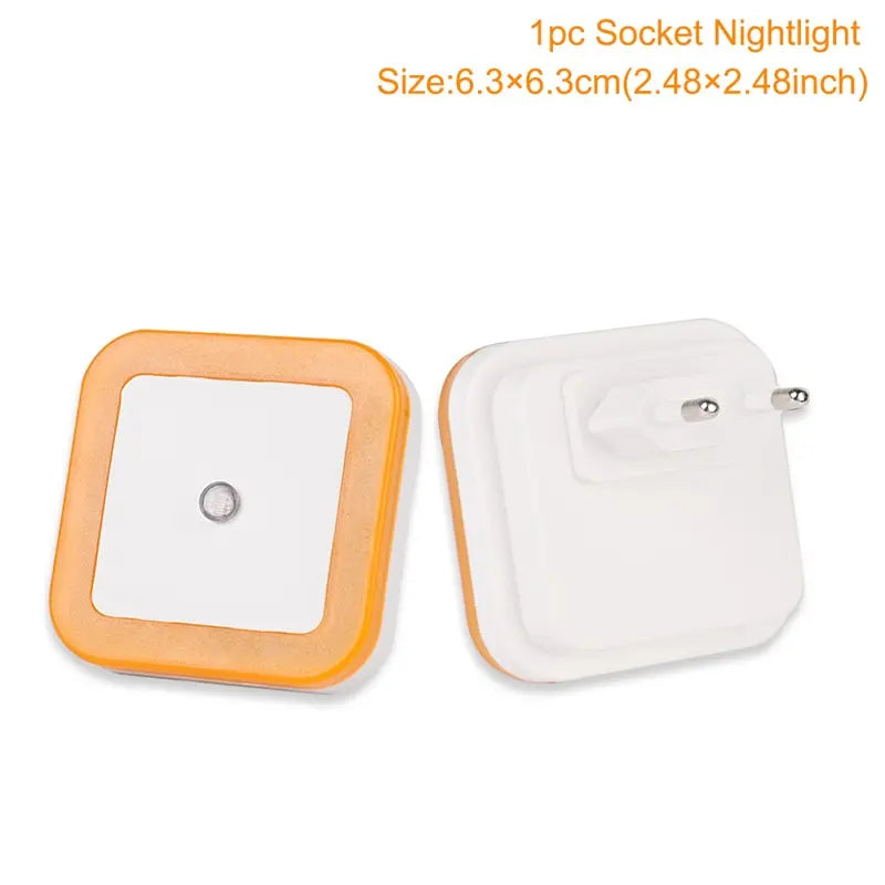 Wireless LED Night Light with EU Plug — Light Sensor Tricolor Nightlight for Kids Bedroom - PhishStones Products