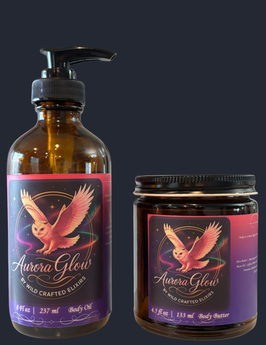 Women's Aurora Glow Radiance Set | Body oil & body butter