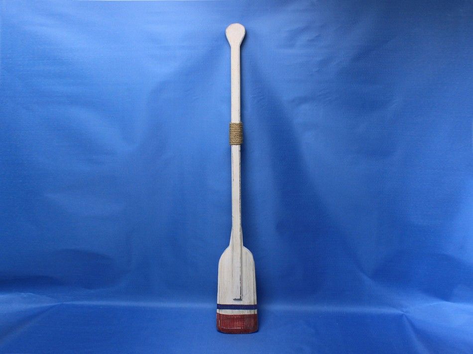 Wooden Bristol Decorative Squared Rowing Boat Oar with Hooks 50""