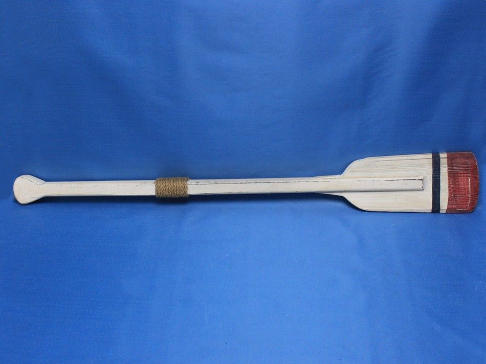 Wooden Bristol Decorative Squared Rowing Boat Oar with Hooks 50""