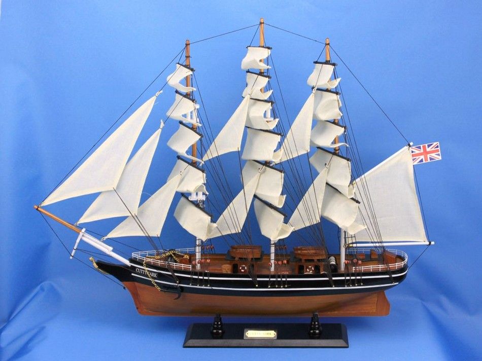 Wooden Cutty Sark Tall Model Clipper Ship 30""