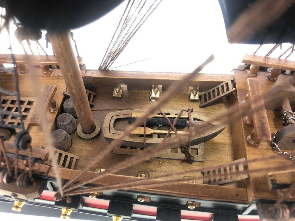 Wooden Captain Kidd's Black Falcon Black Sails Limited Model Pirate Ship 26""